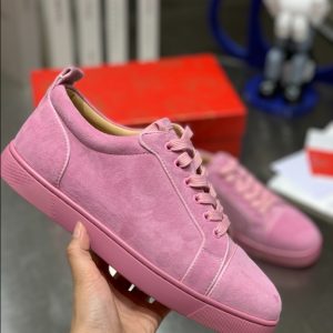 Christian Louboutin Louis Junior Spikes Orlato Flat 'Pink Confettis' Sneaker Reps 6