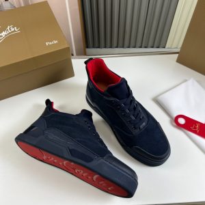 Christian Louboutin Navy Blue Black Sneaker Reps 5