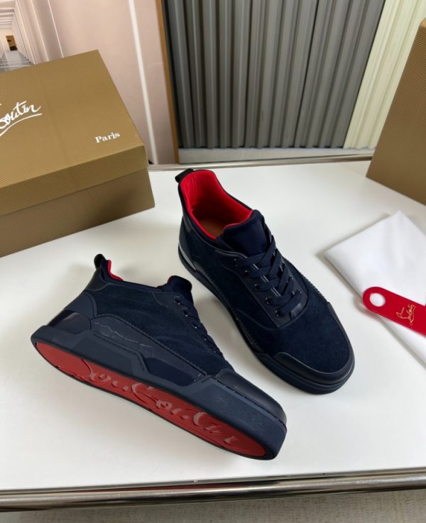 Christian Louboutin Navy Blue Black Sneaker Reps 5