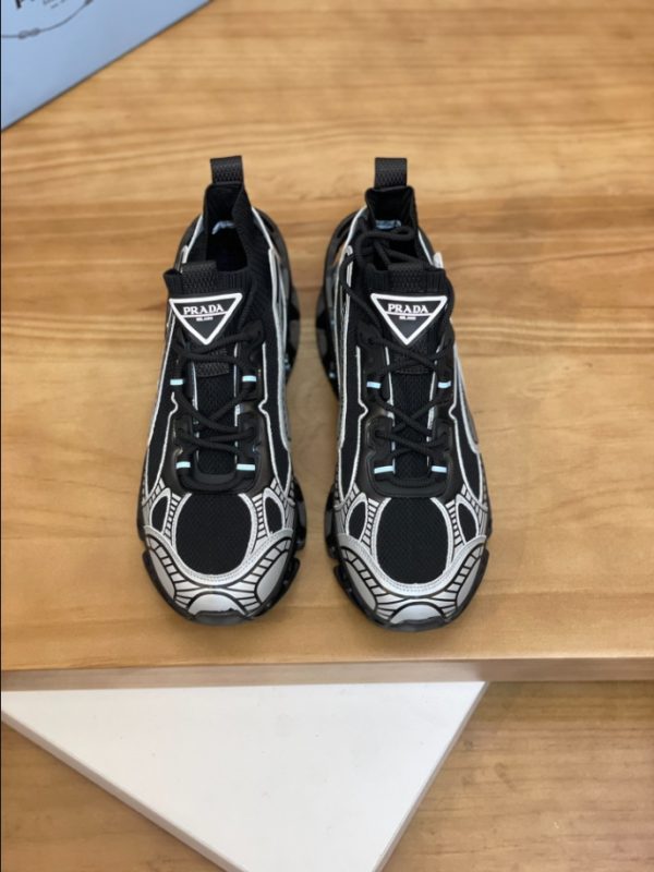 Prada Blade Type Black Red Sneakers Reps 4