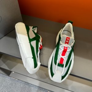 Prada Cloudbust Thunder Green Silver Sneakers Reps 6