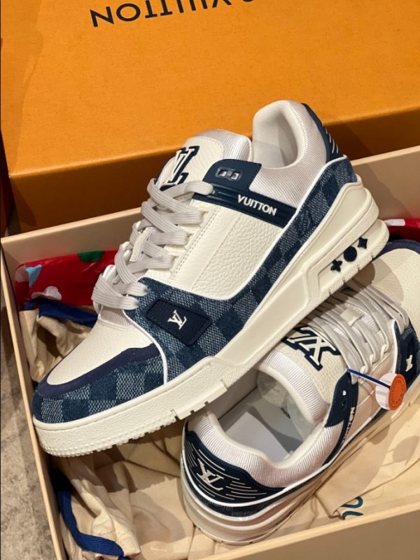 Louis Vuitton Trainer Navy White Sneaker 5