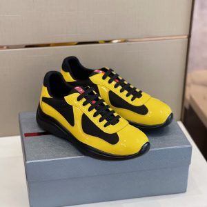 Prada America's Cup 'Yellow Black' Sneakers Reps