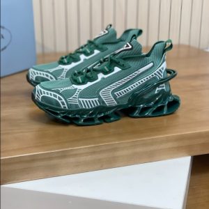 Prada Blade Type Dark Green Sneakers Reps 6