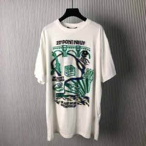 Intarsia Graphic Cotton T-Shirt 2