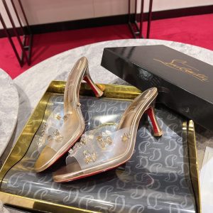 Christian Louboutin Degraqueen Pumps Gold Mid Rep 4