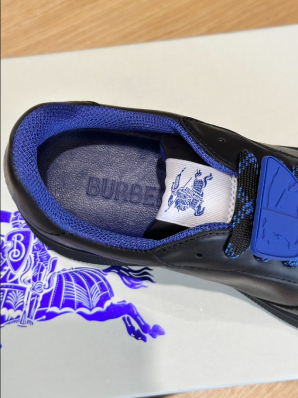 Burberry Black Navy Mid Sneaker Reps 2