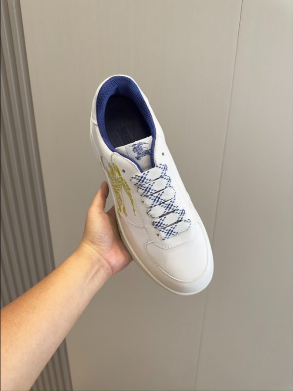 Burberry White Yellow Low Sneaker Reps 4