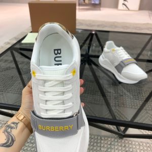 Burberry White Yellow Ramsey Sneaker Reps 4