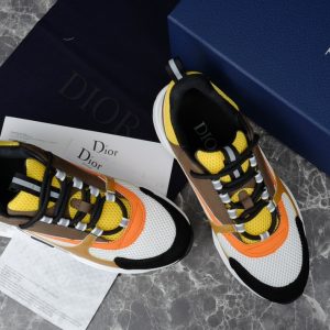 Dior B22 Yellow White Ebony Camel Sneaker Reps 2