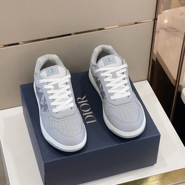 Dior B27 Low Dior Gray CD Diamond Sneaker Reps 2