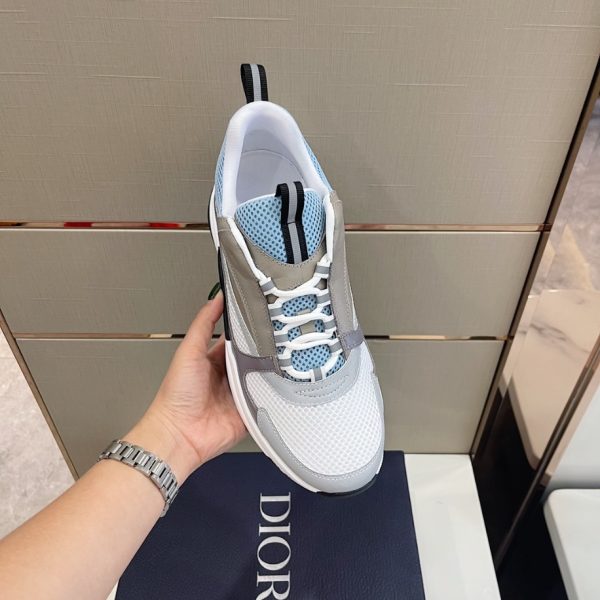 Dior B22 Technical Mesh White Blue Beige Sneaker Reps 2