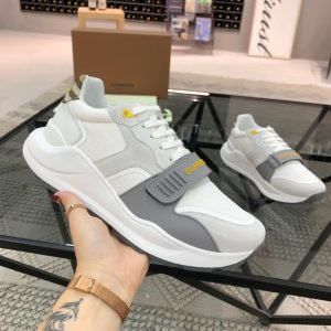 Burberry White Yellow Ramsey Sneaker Reps 1