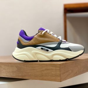 Dior B22 Violet Brown Beige Sneaker Reps