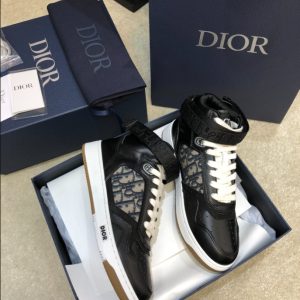 Dior B27 High ‘Dior Oblique Black’ Sneaker Reps 4