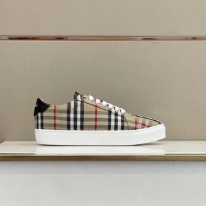 Burberry Beige Rangleton Check Sneaker Reps