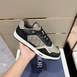 Dior B27 Low ‘Black Beige Dior’ Sneaker Reps 4