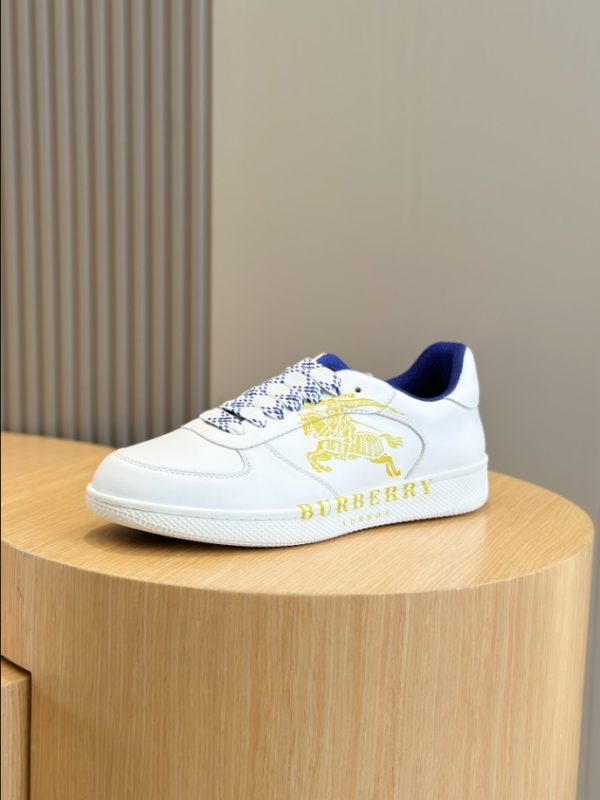 Burberry White Yellow Low Sneaker Reps 1