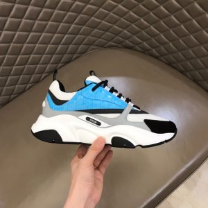 Dior B22 Light Blue Croc Sneaker Reps 1