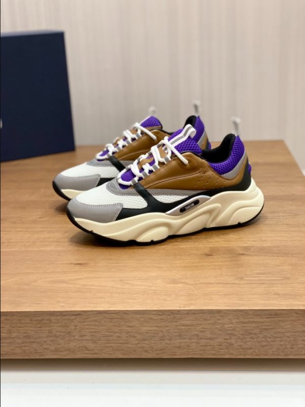 Dior B22 Violet Brown Beige Sneaker Reps 2