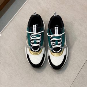 Dior B22 White Black Green Gold Sneaker Reps 3