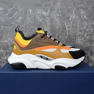 Dior B22 Yellow White Ebony Camel Sneaker Reps