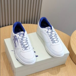 Burberry White Blue Low Sneaker Reps 1