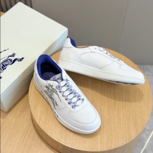 Burberry White Oliver Green Low Sneaker Reps 2