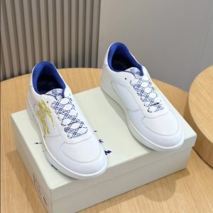 Burberry White Yellow Low Sneaker Reps 2