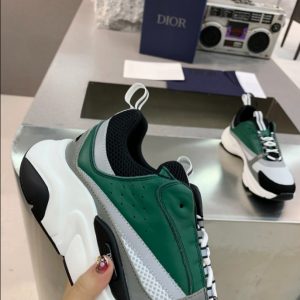 Dior B22 White Black Green Mesh Sneaker Reps 3