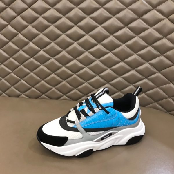 Dior B22 Light Blue Croc Sneaker Reps 2