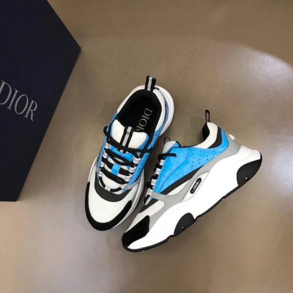 Dior B22 Light Blue Croc Sneaker Reps 3