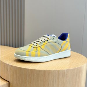 Burberry Yellow Brown Mid Sneaker Reps 4