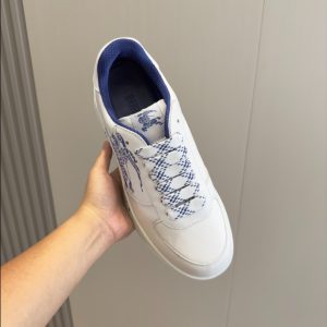 Burberry White Blue Low Sneaker Reps 4