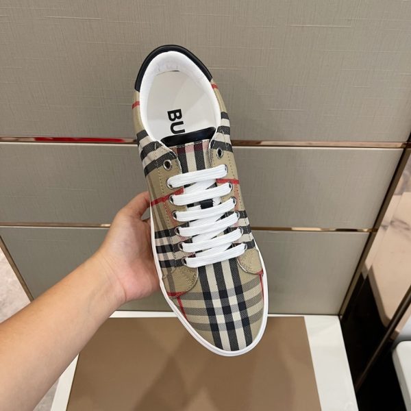 Burberry Beige Rangleton Check Sneaker Reps 4