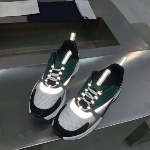 Dior B22 White Black Green Mesh Sneaker Reps 2