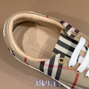 Burberry Vintage Check Leather Beige Sneaker Reps 6