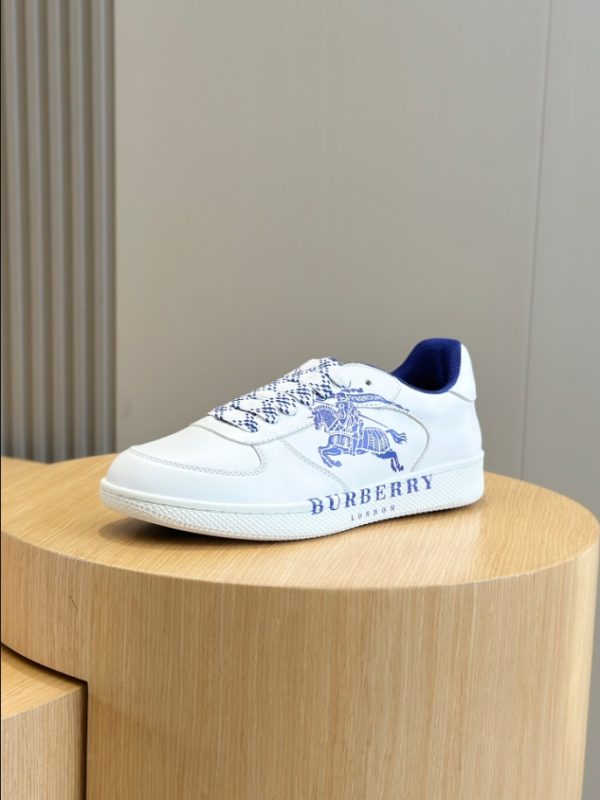 Burberry White Blue Low Sneaker Reps 2