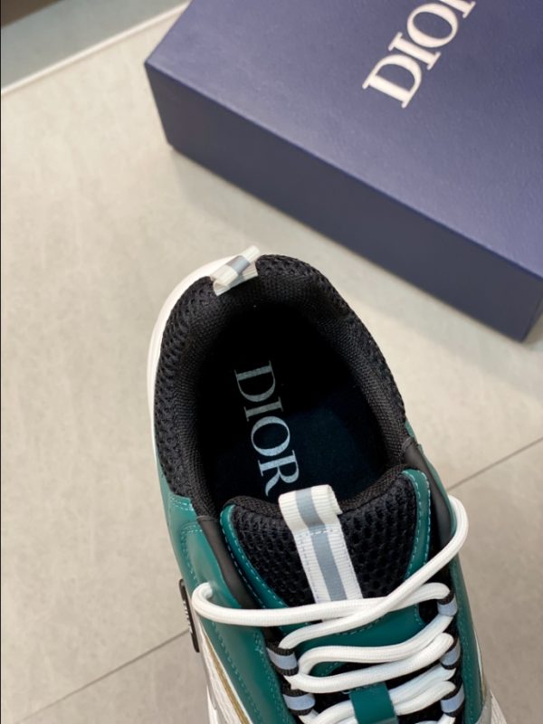 Dior B22 White Black Green Gold Sneaker Reps 6