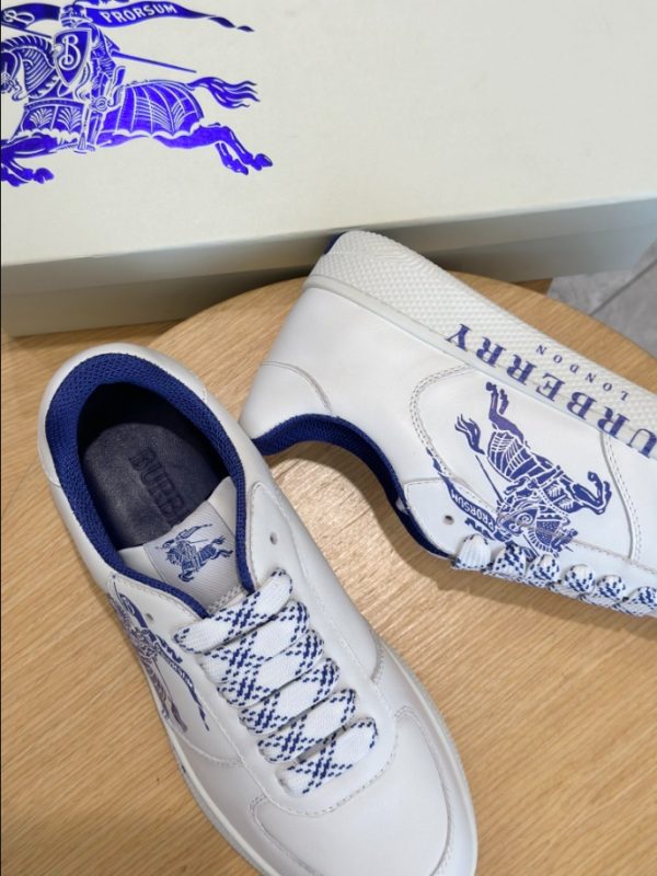 Burberry White Blue Low Sneaker Reps 3