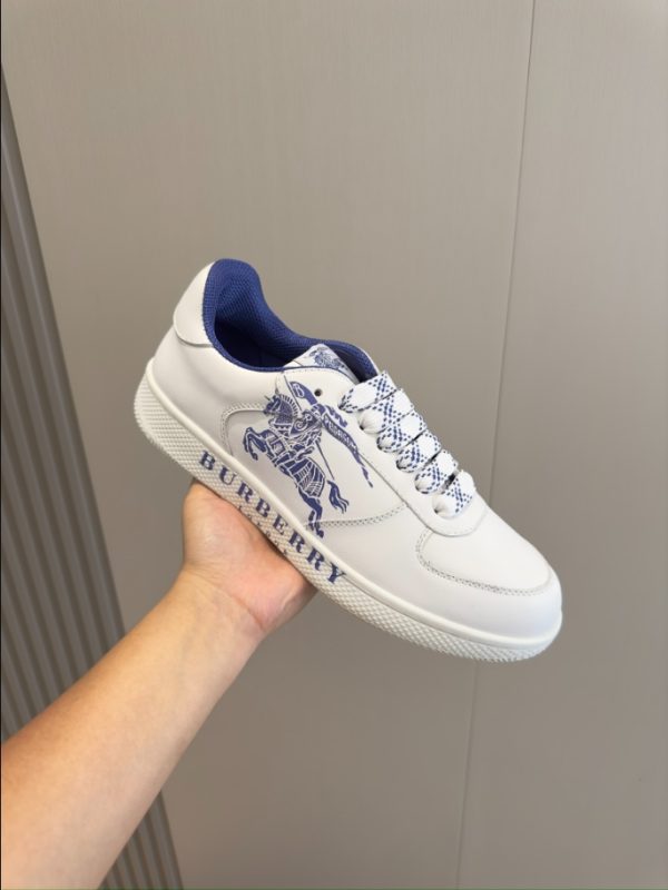 Burberry White Blue Low Sneaker Reps 5