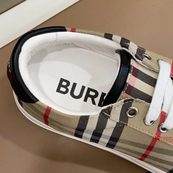 Burberry Vintage Check Leather Black Brown Sneaker Reps 4