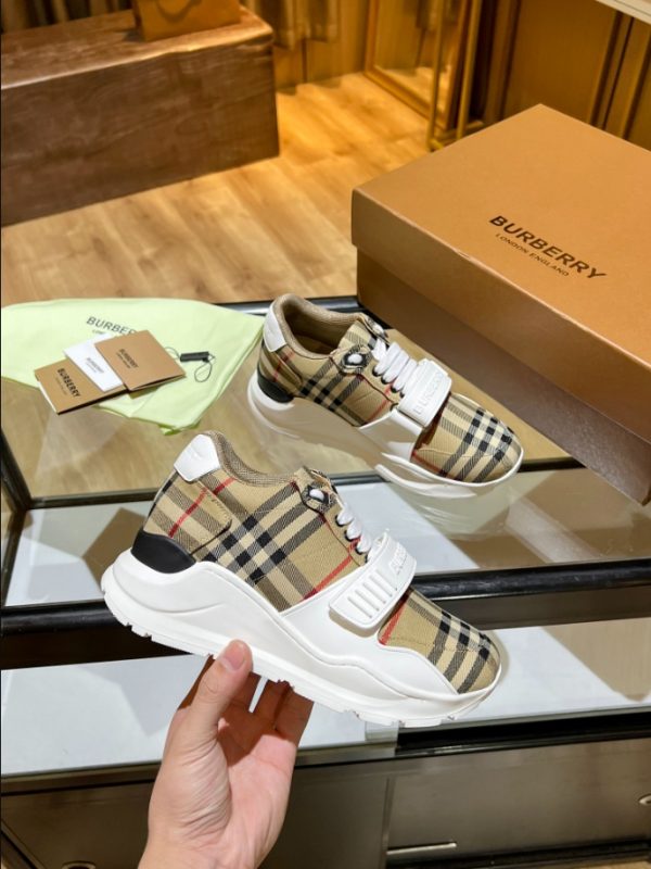 Burberry Beige Burb Trainers Sneaker Reps 5