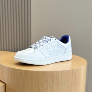 Burberry White Leather Stock Sneaker Reps 1