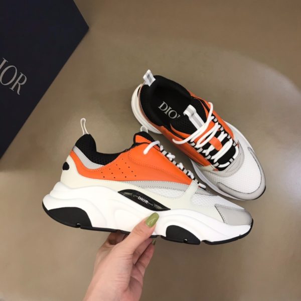 Dior B22 Sport White Orange Sneaker Reps 3