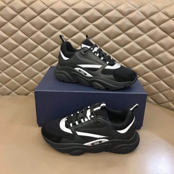 Dior B22 Reflective Leather Multicolor Black Sneaker Reps