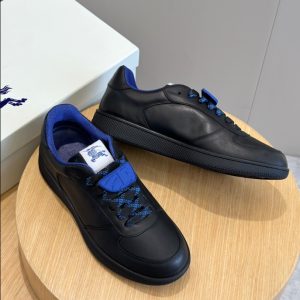 Burberry Black Navy Mid Sneaker Reps 3