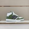 Dior B27 High Top Smooth Calfskin Oblique Jacquard 'Olive Cream' Sneaker Reps