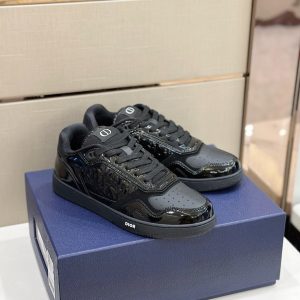 Dior B27 Black Patent Calfskin Sneaker Reps 4