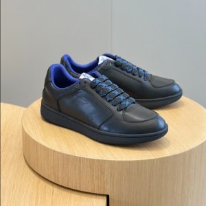 Burberry Black Leather Stock Sneaker Reps